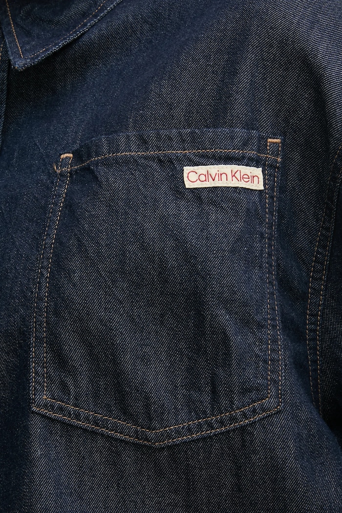Calvin Klein Jeans koszula jeansowa J20J225471 granatowy