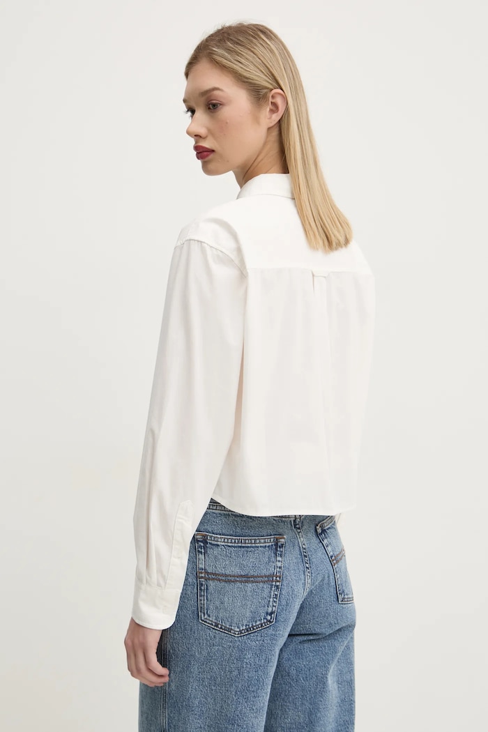 Odjeća Pamučna košulja Tommy Jeans DW0DW19354 bijela
