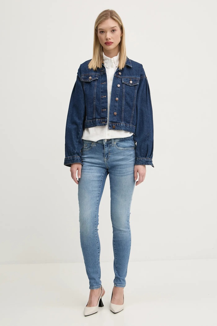 Tommy Jeans cămașă pentru femei din bumbac DW0DW19890 bej SS26