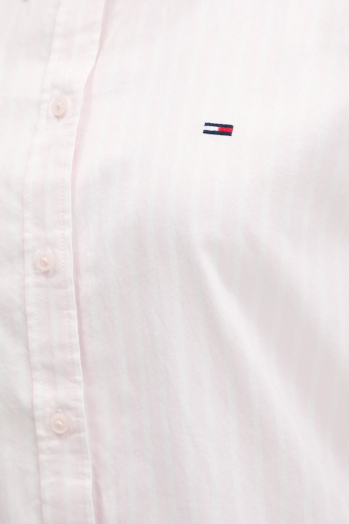 Tommy Jeans košeľa dámska bavlnená DW0DW19890 ružová