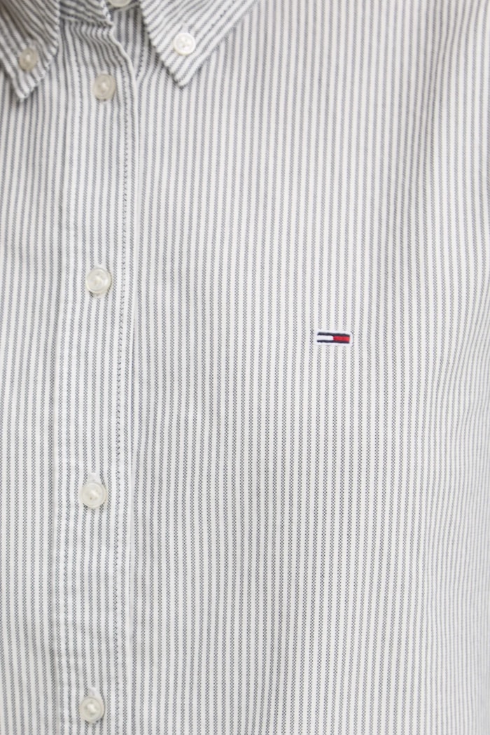 Tommy Jeans košeľa dámska bavlnená DW0DW19890 sivá