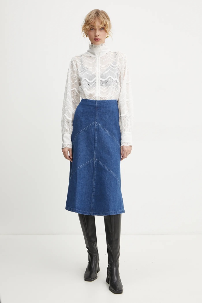 Košile Bruuns Bazaar BBW4243 béžová SS25