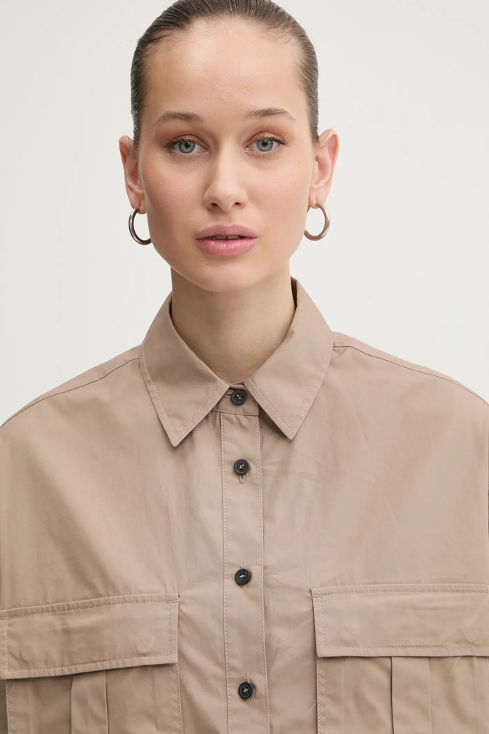 Košeľa Karl Lagerfeld Jeans A1W11032 béžová
