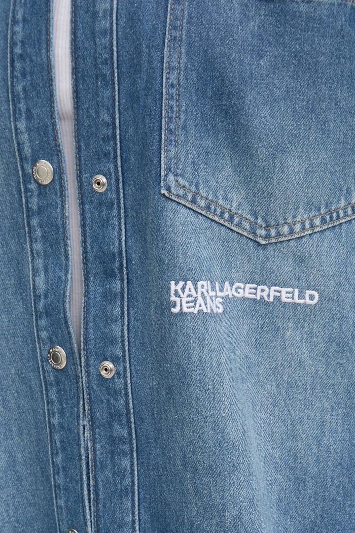 Džínová košile Karl Lagerfeld Jeans A1W11008 modrá