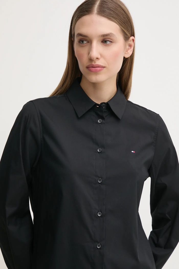 Tommy Hilfiger camicia nero WW0WW44084