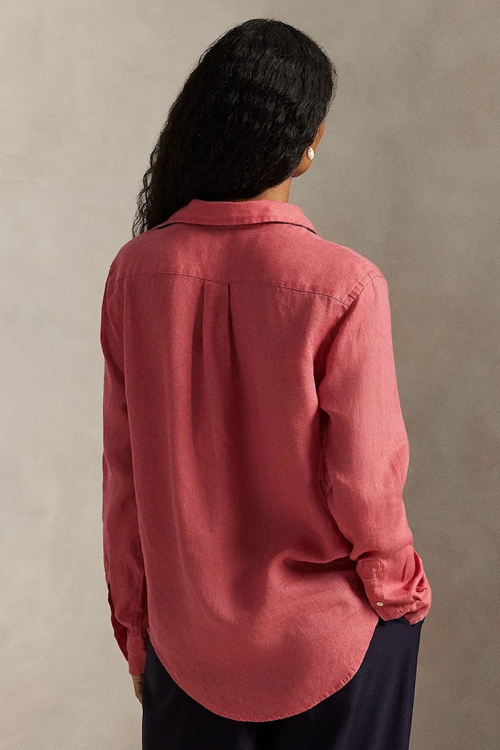 Polo Ralph Lauren shirt linen Women's 211970730 pink SS26