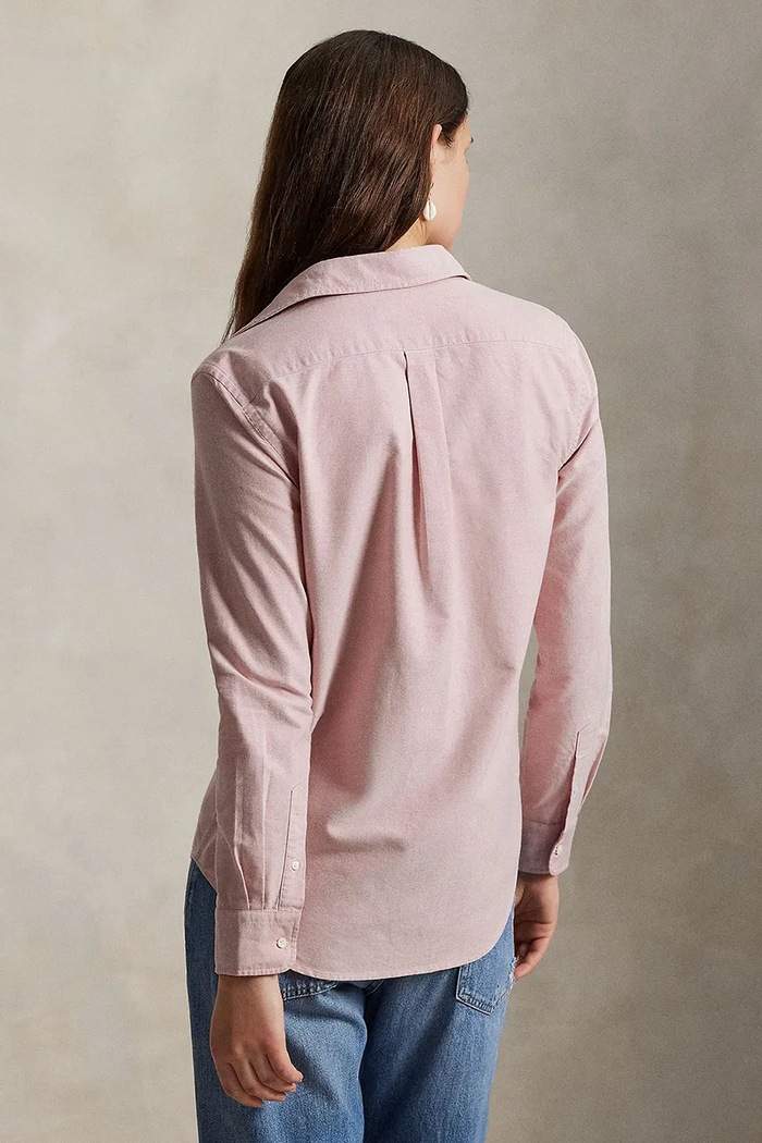 Βαμβακερό πουκάμισο Polo Ralph Lauren 211970736 ροζ SS26