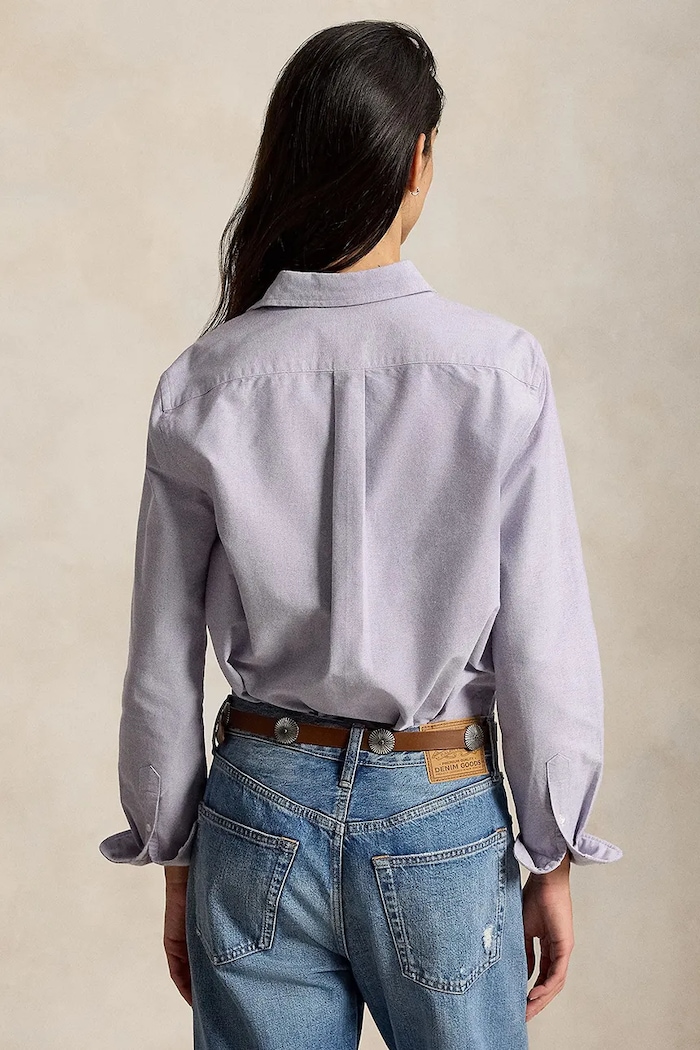 Polo Ralph Lauren srajca ženska bombažna 211970736 vijolična SS26