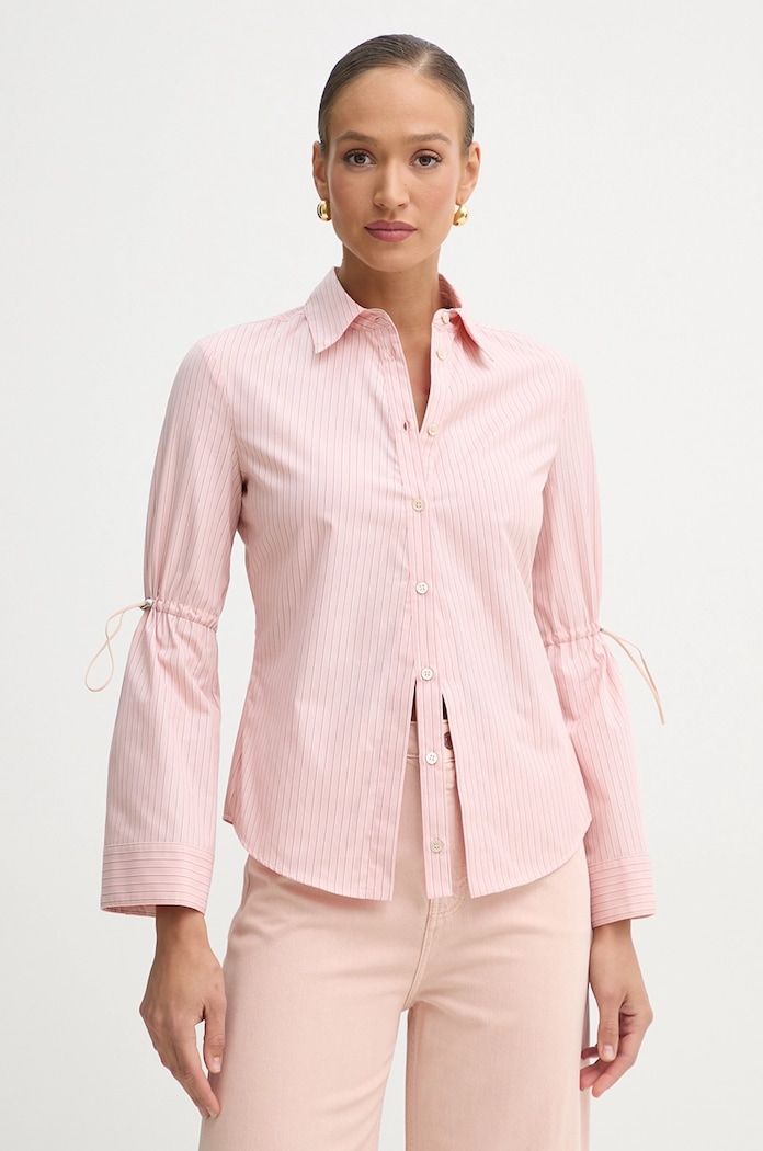 Pamučna košulja Pinko regular roza 104842.A2FH