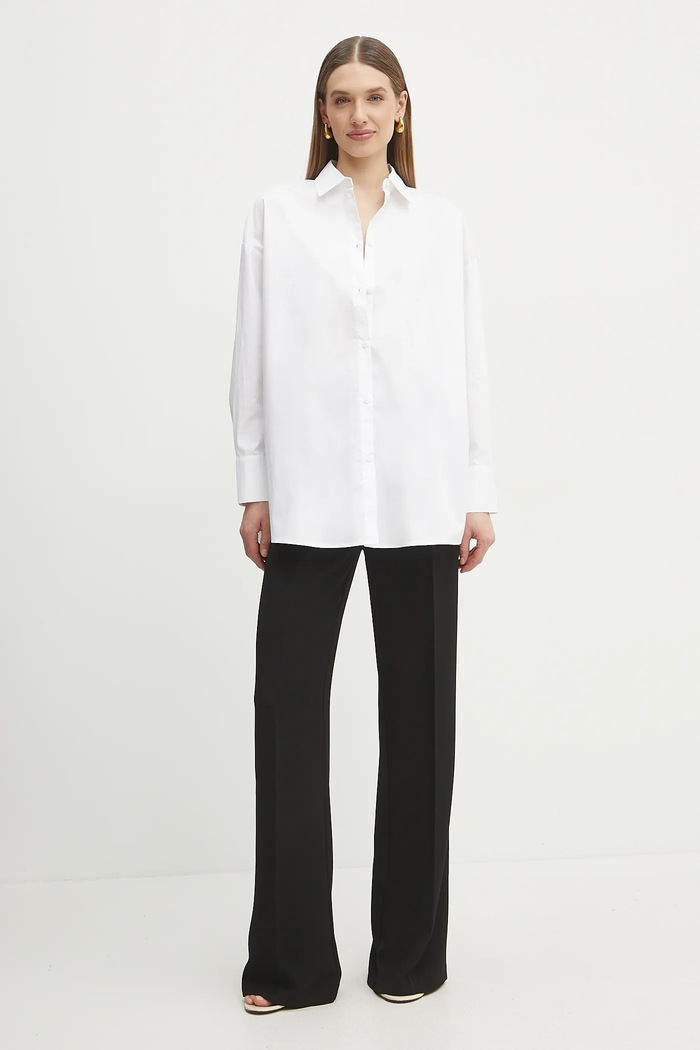 Armani Exchange koszula bawełniana XW000455.AF12812 biały SS25