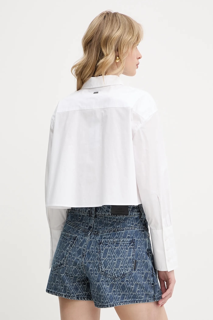 Îmbrăcăminte Armani Exchange cămașă din bumbac XW000494.AF12812 alb
