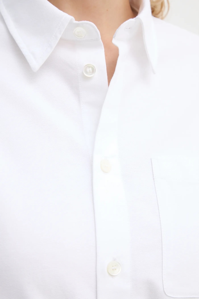 Bavlnená košeľa A.P.C. chemise boyfriend brodee COECK.F12550 biela