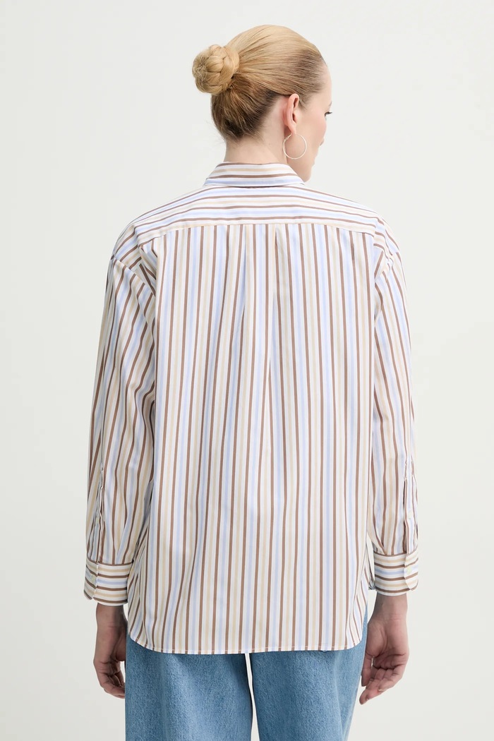 Odjeća Pamučna košulja A.P.C. chemise stephanie COHEI.F12605 plava