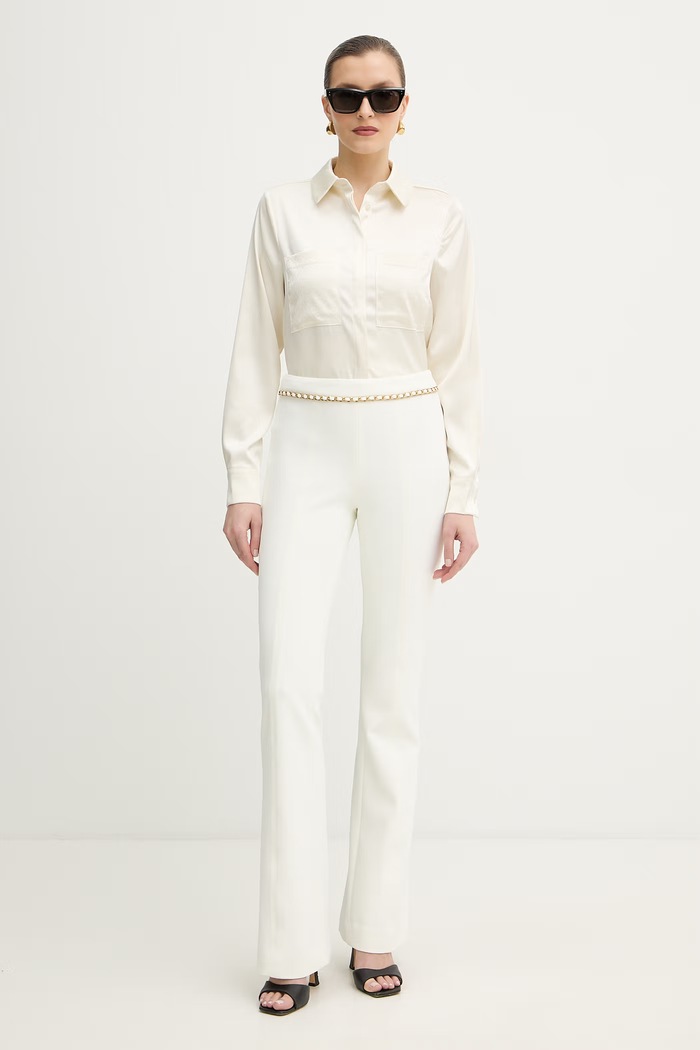 Košeľa Guess MARGUERITE W5RH40.WFQC2 béžová SS26