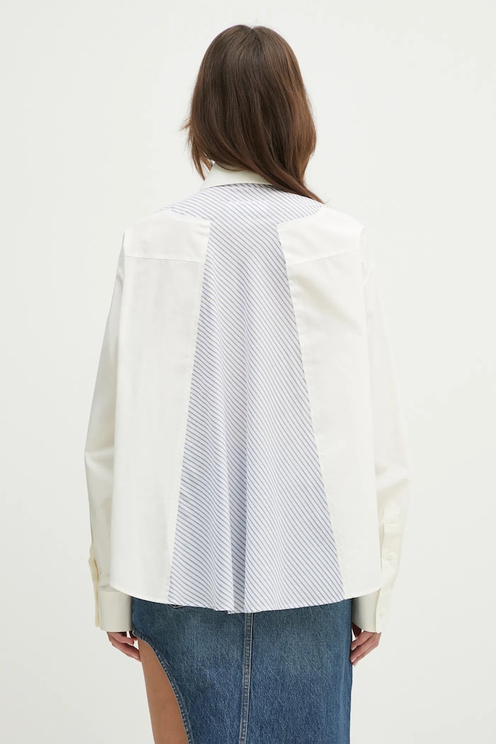 Clothing MM6 Maison Margiela cotton shirt S52DT0042 beige