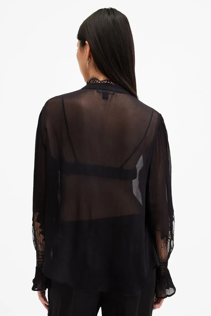 Odzież AllSaints koszula RORY W062PB czarny