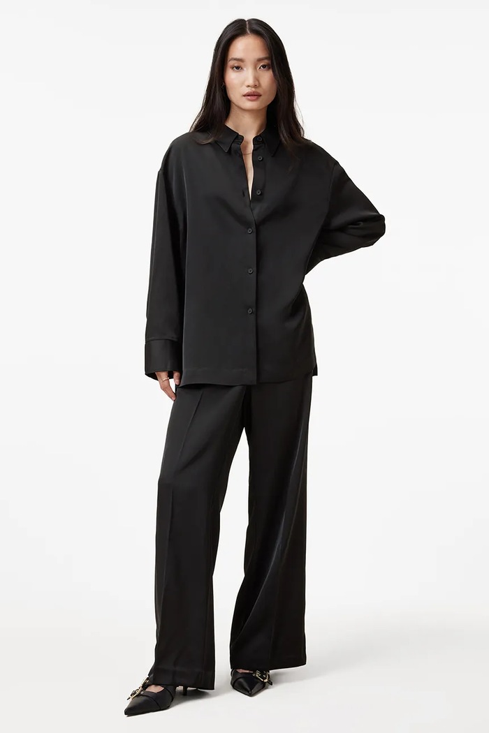 AllSaints camicia MYRTLE W087PB nero