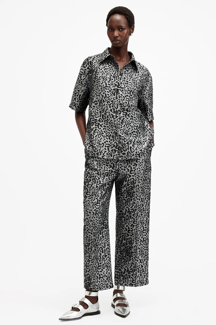 Πουκάμισο AllSaints JEMI AllSaints ασημί W114PB