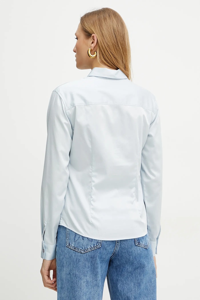 Ρούχα Πουκάμισο Guess TIZIANA W5RH31.WAF10 μπλε