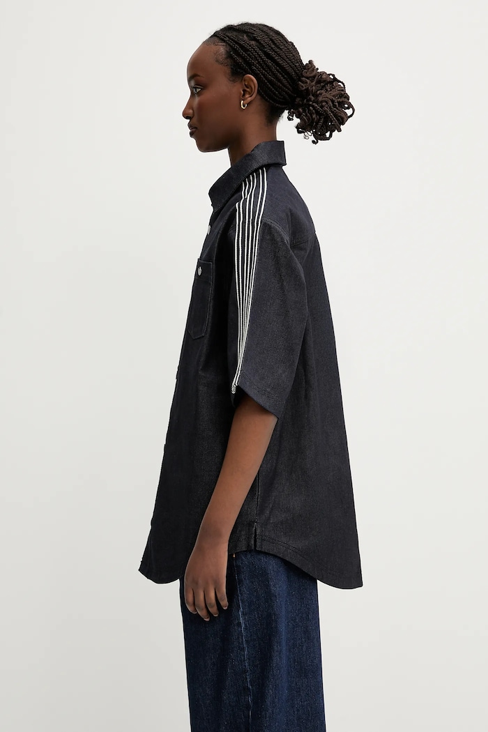 adidas Originals denim shirt Denim Shirt JJ3146 navy SS25