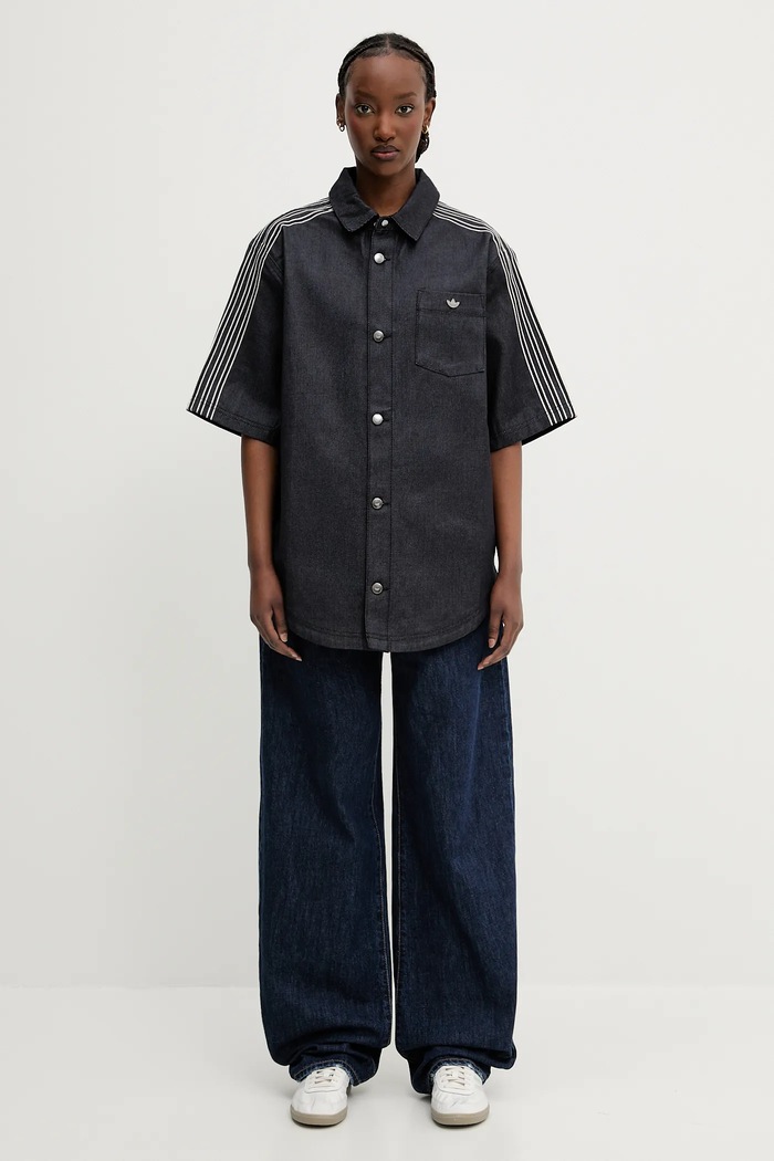 adidas Originals denim shirt Denim Shirt JJ3146 navy