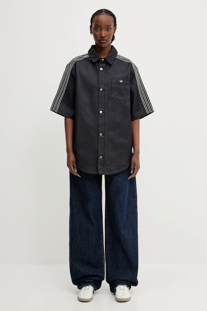 adidas Originals denim shirt Denim Shirt JJ3146 navy