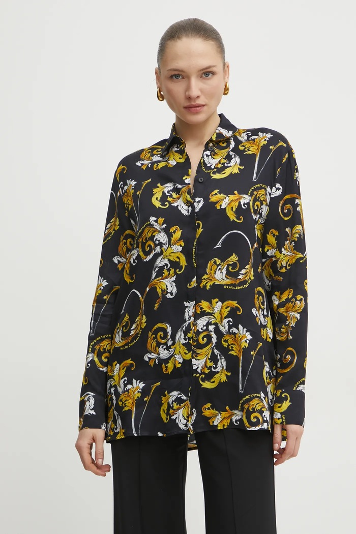 Košulja Versace Jeans Couture regular crna 78HAL222.NS639