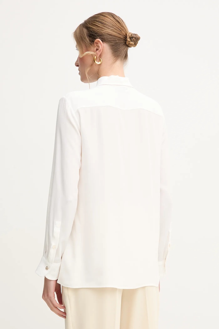 Abbigliamento Marella camicia con aggiunta di seta INACO 2513111161 bianco
