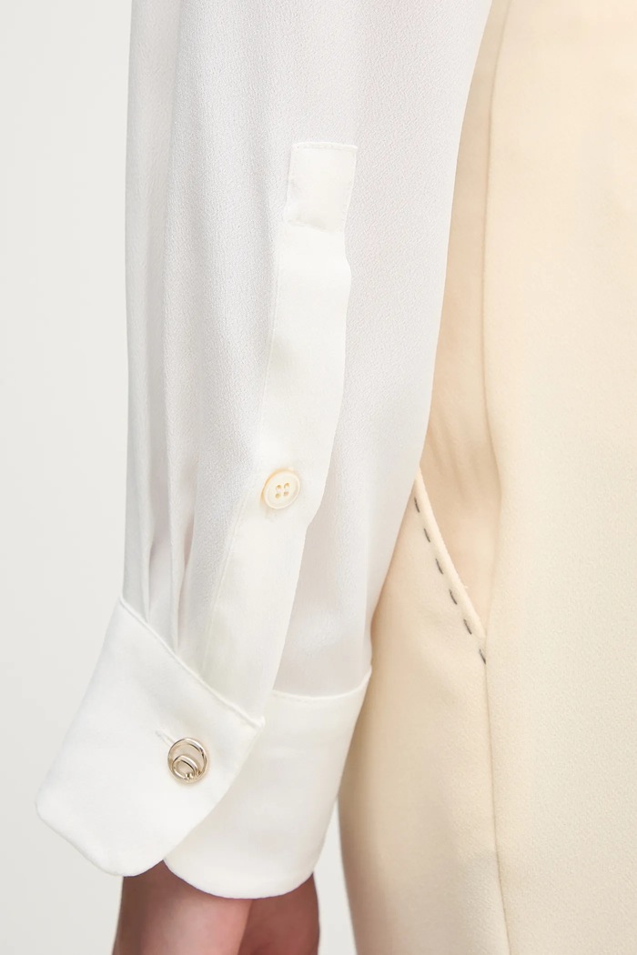 Marella camicia con aggiunta di seta INACO 2513111161 bianco