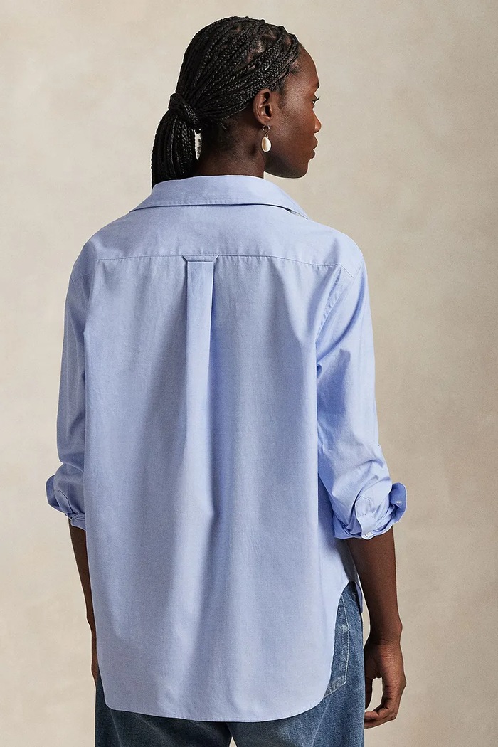 Bavlněná košile Polo Ralph Lauren Long Sleeve Light Shirt 211968220 modrá SS26