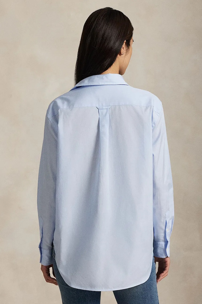 Bavlnená košeľa Polo Ralph Lauren Long Sleeve Light Shirt 211968220 modrá SS26