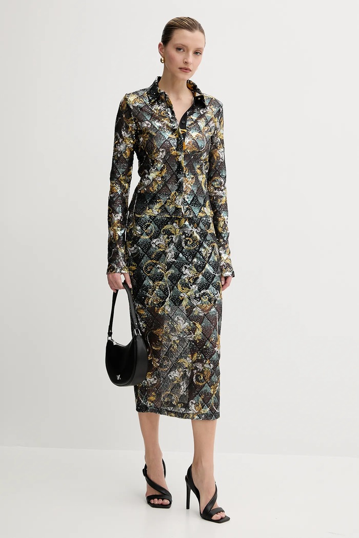 Košeľa Versace Jeans Couture 78HAL2B3.JS443 čierna SS25