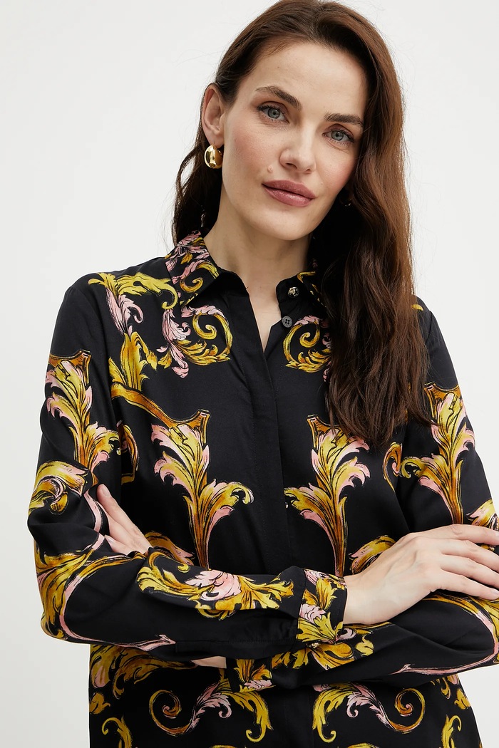Košulja Versace Jeans Couture crna 78HAL2P1.NS634
