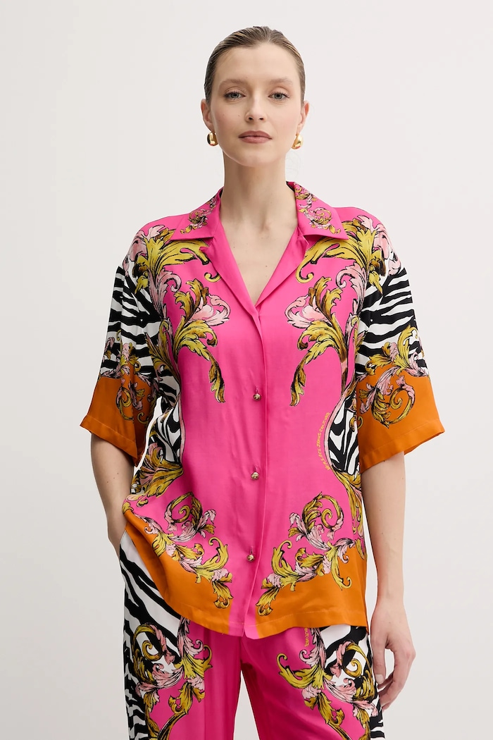 Košulja Versace Jeans Couture casual roza 78HAL2P9.NS646