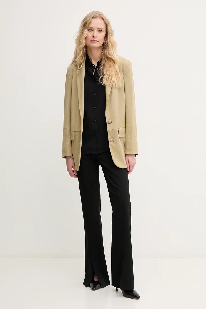 Košile Sisley 5IDTLQ08R černá SS26