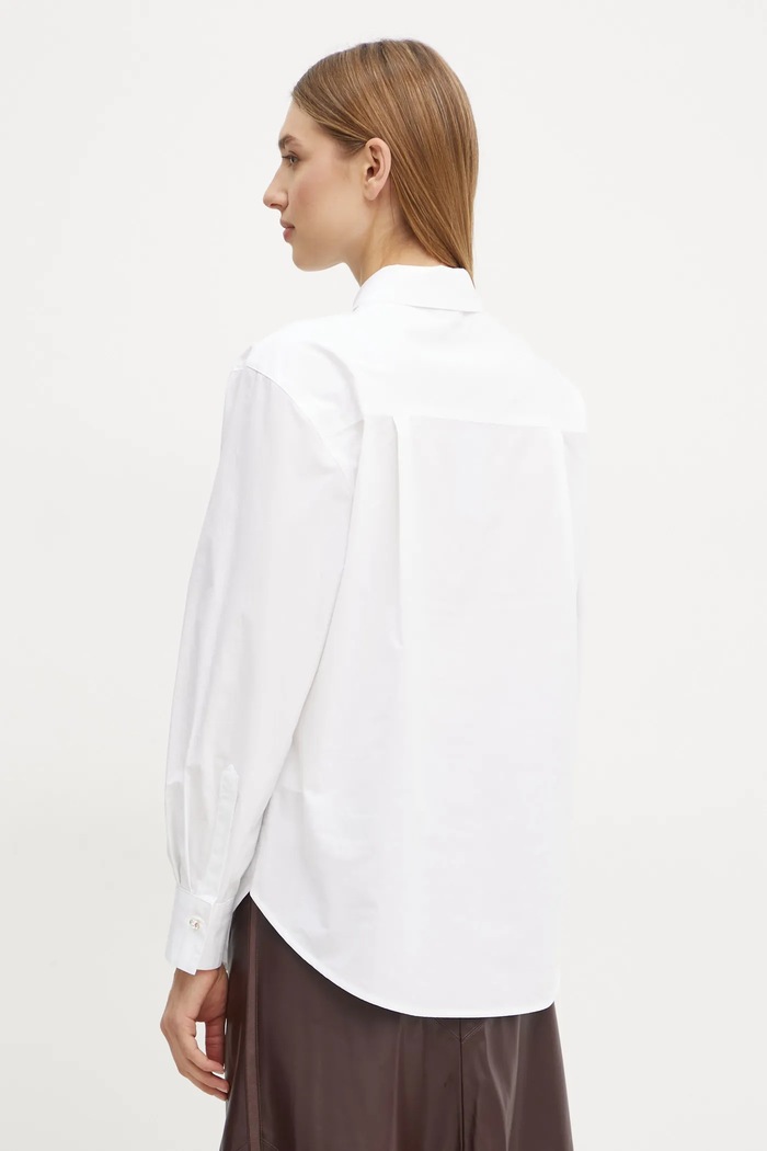 Ρούχα Βαμβακερό πουκάμισο Marciano by Guess SKYLER 5RGH11.7256A λευκό