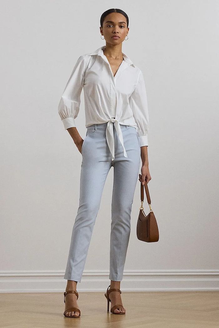 Odzież Lauren Ralph Lauren koszula 200963800 biały