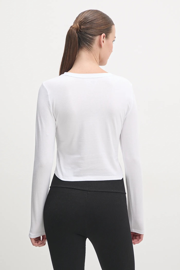 Oblečení Tričko s dlouhým rukávem Dkny DP4T9979 bílá
