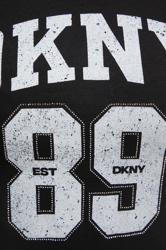 Tričko s dlouhým rukávem Dkny černá DP4T9979