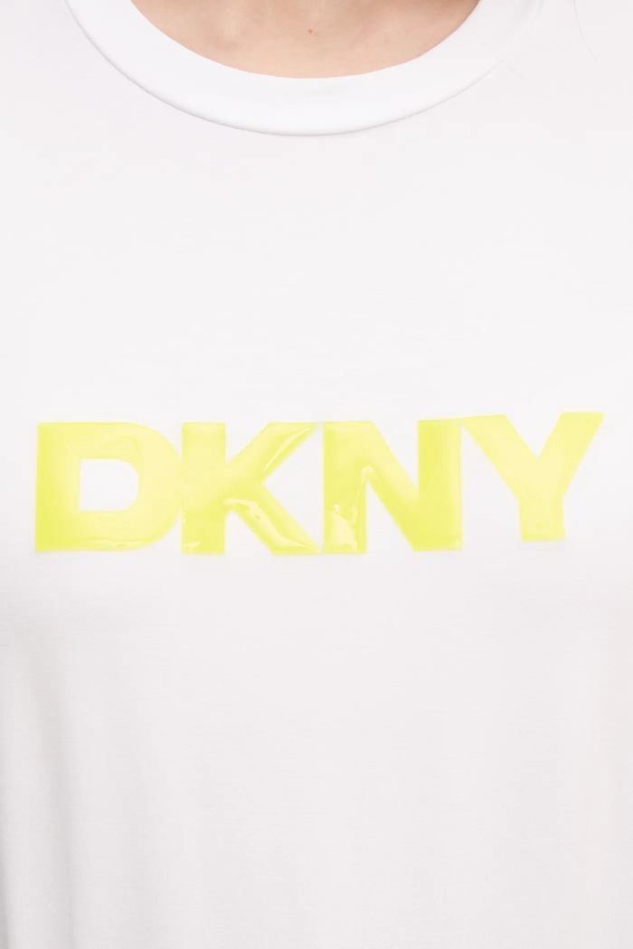 Μπλουζάκι Dkny P4KHCWNA λευκό