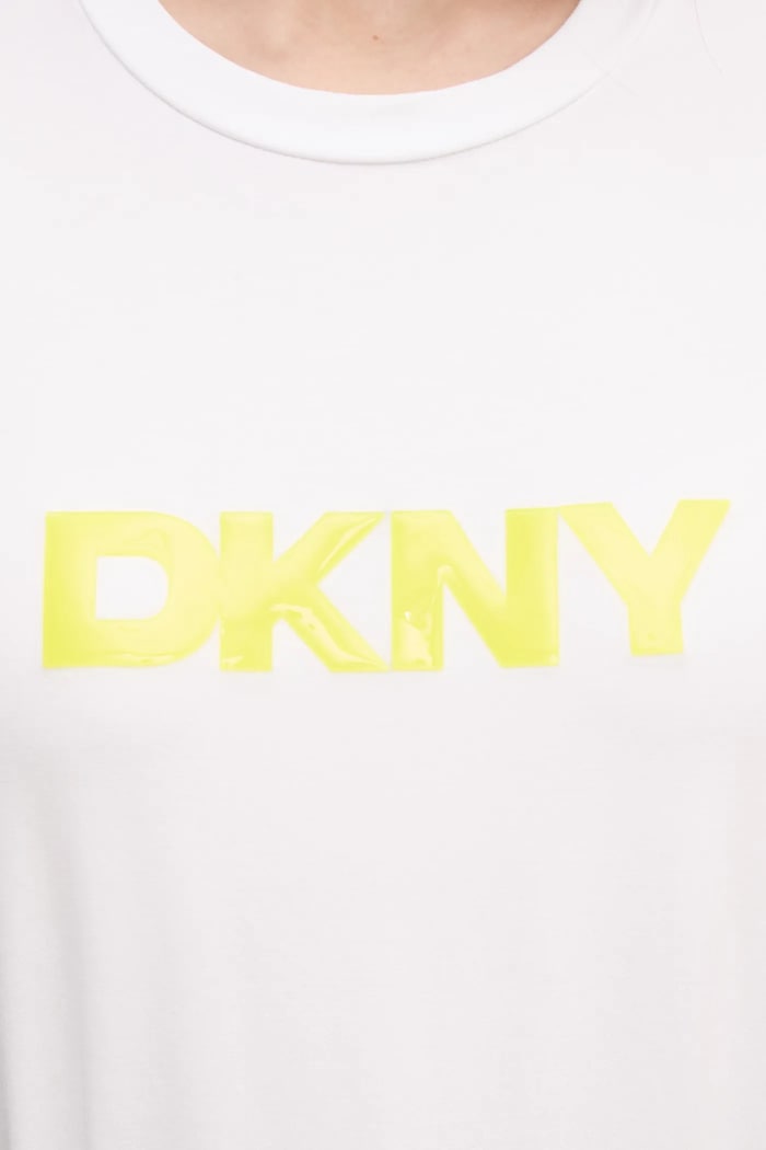 Μπλουζάκι Dkny P4KHCWNA λευκό