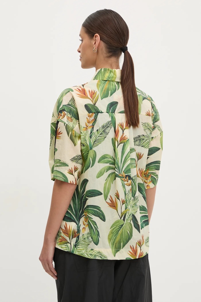 Abbigliamento adidas camicia x Farm Rio JD6280 beige
