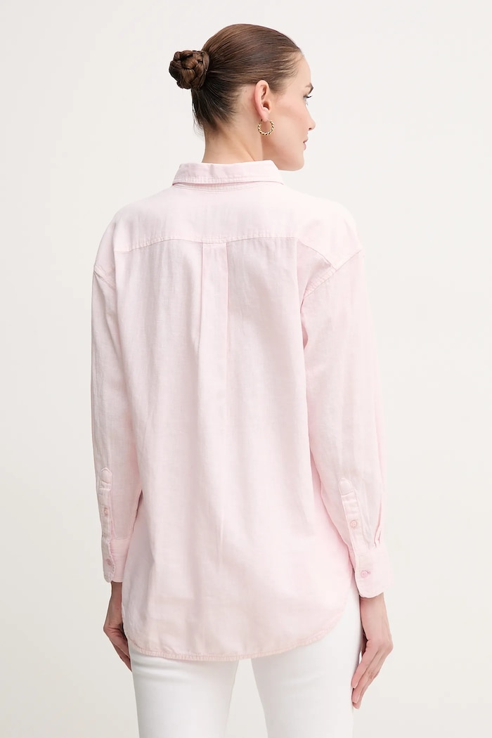 Oblečení Lněná košile Pepe Jeans CHIPPER PL304993 růžová