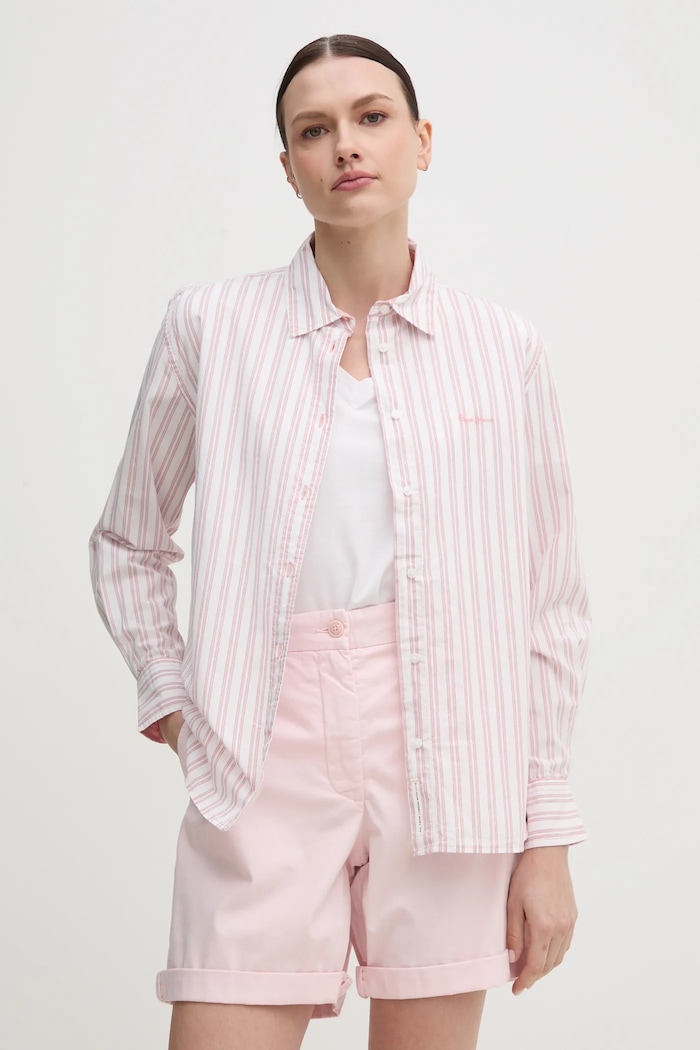 Pepe Jeans Koszula bawełniana CLEVER biały PL305002