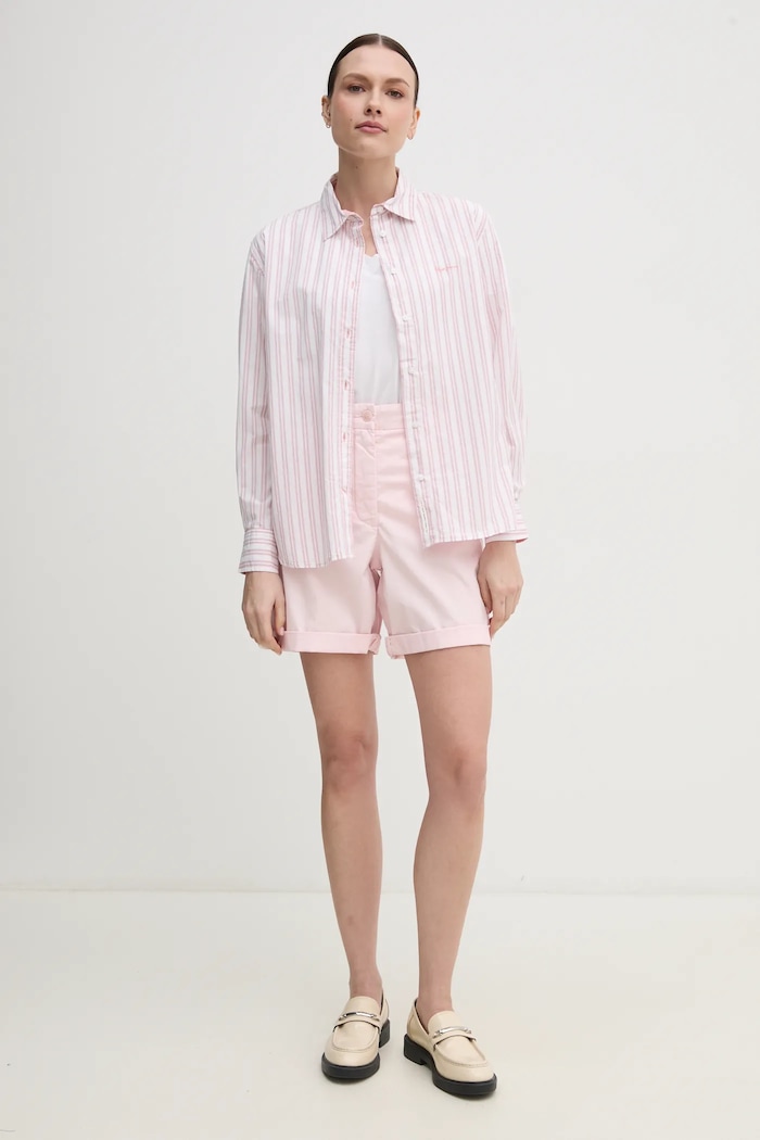 Pepe Jeans Koszula bawełniana CLEVER PL305002 biały SS25