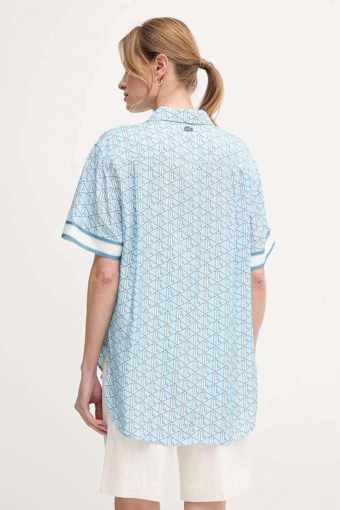 Odzież Lacoste Koszula CF0495 niebieski