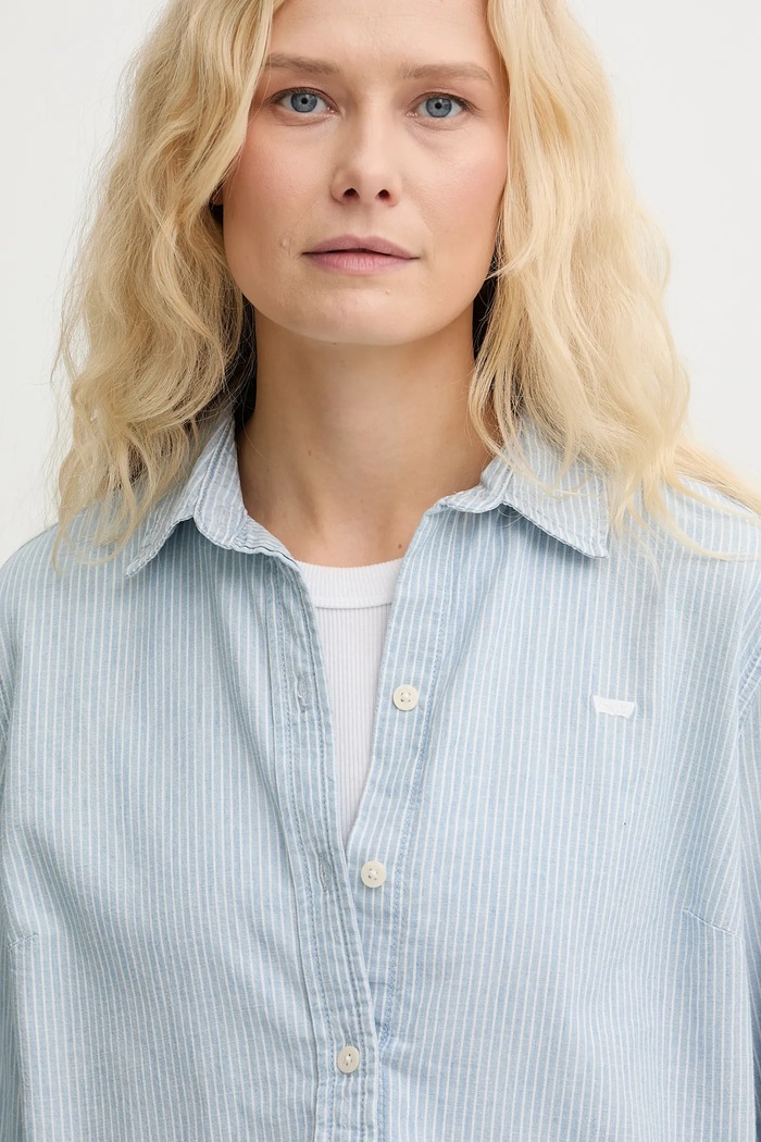 Levi's pamut ing THE CLASSIC BW SHIRT kék 34574