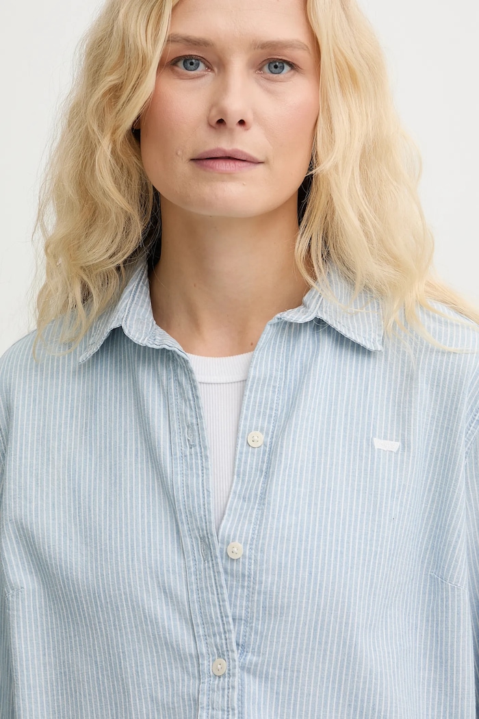 Levi's pamut ing THE CLASSIC BW SHIRT kék 34574
