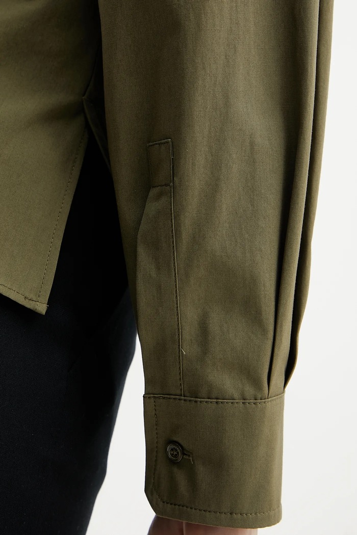 Weekend Max Mara camasa din bumbac 2515111021600 verde