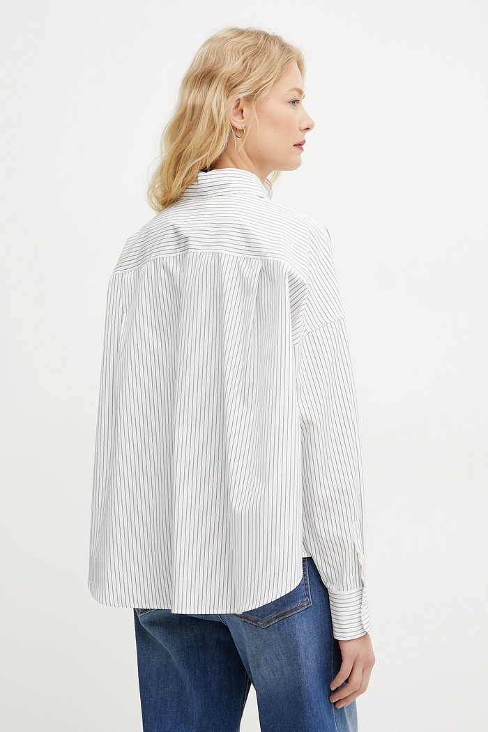 Odzież Weekend Max Mara koszula bawełniana 2515111071600 biały